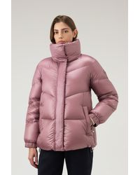 Woolrich - Aliquippa Down Jacket In Glossy Nylon - Lyst