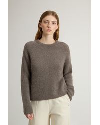 Woolrich - Trui Met Ronde Hals Van Alpaca- En Achteraf Geverfde Wolmix Grootte - Lyst