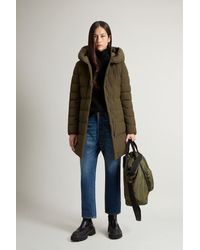 Woolrich - Dikke Prescott Parka Van Urban Touch Groen Grootte - Lyst