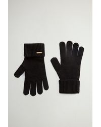 Woolrich - Damen Handschuhe Aus Reinem Kaschmir Schwarz Größe - Lyst