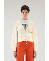 Woolrich - Pure Cotton Cardigan With Buttons - Lyst