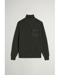 Woolrich - Jersey De Cuello Alto De Pura Lana Virgen Merina Acanalado Para Hombre Talla - Lyst