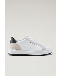 Woolrich - Sneakers Arrow In Leather With Suede Inserts - Lyst
