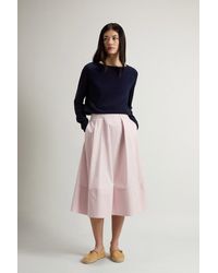 Woolrich - Jupe En Popeline De Pur Coton Pour Femme Couleur Taille - Lyst