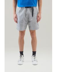 Woolrich - Shorts In Ripstop Fabric With Print - Lyst