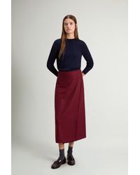 Woolrich - Falda A Cuadros De Mezcla De Lana Para Mujer Talla - Lyst