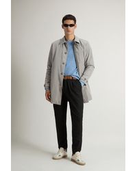 Woolrich - Herren Stückgefärbter Mantel Aus Peached Urban Touch-Gewebe Größe - Lyst