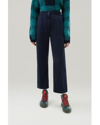Woolrich - Garment-dyed Chino Pants In Stretch Cotton Twill - Lyst