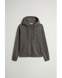 Woolrich - Sudadera Con Capucha De Puro Algodón Teñida En Prenda Para Hombre Talla - Lyst