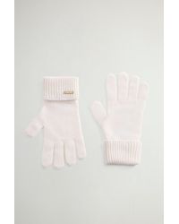 Woolrich - Damen Handschuhe Aus Reinem Kaschmir Weiß Größe - Lyst