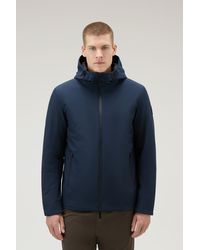 Woolrich - Pacific Jacket In Tech Softshell Blue - Lyst