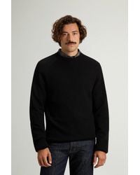 Woolrich - Jersey De Cuello Redondo De Pura Lana Virgen Merina Para Hombre Talla - Lyst
