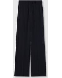 Gucci - Silk Blend Wide Pants - Lyst