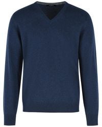 Gran Sasso - Cashmere V-Neck Sweater - Lyst