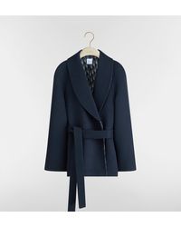 Dior - Belted Short Coat - Lyst