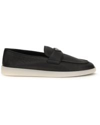 Prada - Leather Loafers - Lyst