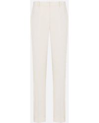 Dior - Slim Fit Wool Silk Pants - Lyst