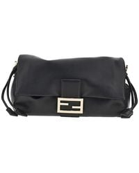 Fendi - Medium Leather 'Baguette Soft' Bag - Lyst