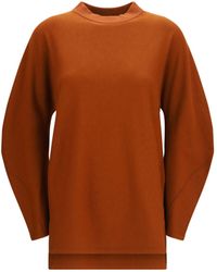 Loro Piana - Balloon-Sleeve Sweatshirt Sanguine Pencil - Lyst