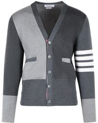 Thom Browne - 'Fun Mix' Merino Wool Cardigan - Lyst