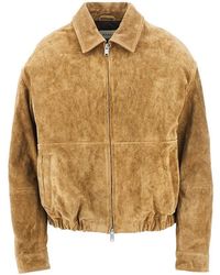 Arma - 'Maddox' Suede Leather Jacket - Lyst