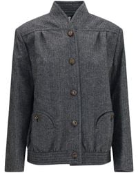 Blazé Milano - Blazè Milano Coiba Herringbone Wool Blend Jacket - Lyst