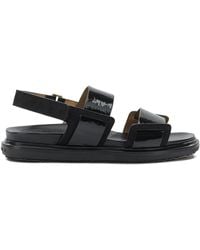 Marni - "Fussbett" Leather Sandals - Lyst