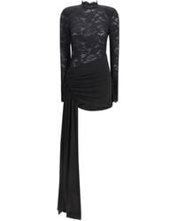 Nissa - Low-Back Mini Lace Dress - Lyst