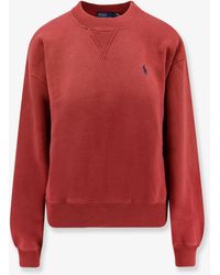 Polo Ralph Lauren - Cotton Blend Sweater With Embroidered Logo On The Front - Lyst