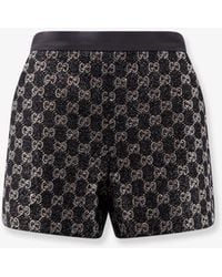 Gucci - Lightweight Lamé Wool Tweed Shorts - Lyst