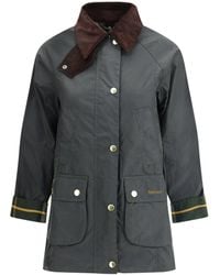 Barbour - Modern Beadnell Wax Jacket Sage - Lyst