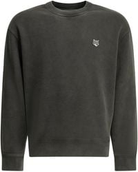 Maison Kitsuné - Fox Head Faded Crew Neck Sweatshirt - Lyst