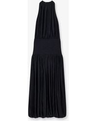 TOTEME - Soft Gathered Viscose Dress - Lyst