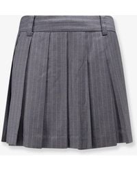 DUNST - Pleated Mini Skirt With Shorts - Lyst