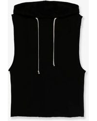 Rick Owens - Sleeveless Organic Cotton Sweatshirt - Lyst