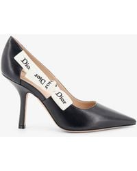 Dior - Dior J'Adior Leather Pumps With Logo Bow Detail - Lyst