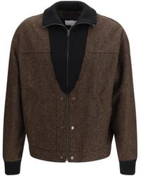 Margiela - Wool Zip Jacket Dark - Lyst