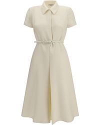 Fendi - Wool And Silk Dress - Lyst