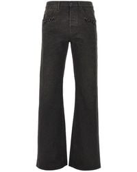 Gucci - Flared Jeans With Horsebit Details - Lyst