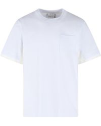 Sacai - Cotton T-Shirt - Lyst