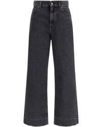 Chloé - Chloã High-Waisted Cropped Denim Jeans - Lyst