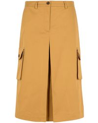 Maison Kitsuné - 'Utility' Cotton Skirt - Lyst