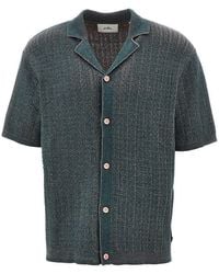 Les Deux - 'Evan' Knitted Shirt - Lyst