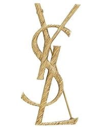 Saint Laurent - Opyum Ysl Twisted Brooch - Lyst