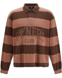 Represent - Striped Owners Club Rugby Polo Sienna - Lyst