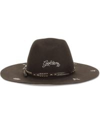 Golden Goose - Embroidered Wool Fedora - Lyst