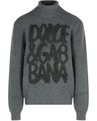 Dolce & Gabbana - I Virgin Wool Sweater - Lyst