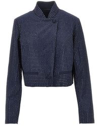 Pinko - Strass-Embellished Cropped Jacket - Lyst