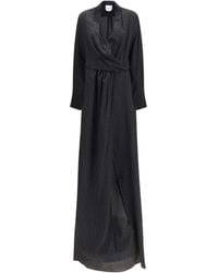 Sa Su Phi - Dress Criss Cross Silk Polka-Dot - Lyst