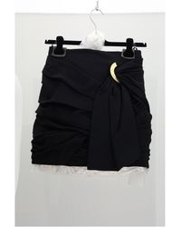 Celine - Draped Mini Skirt - Lyst